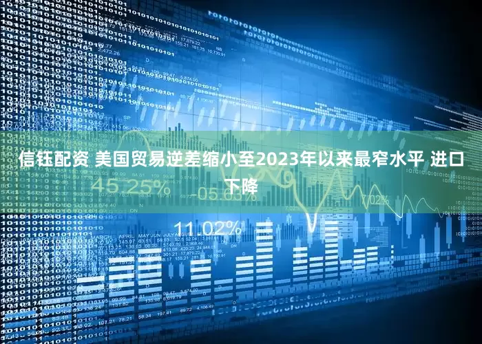 信钰配资 美国贸易逆差缩小至2023年以来最窄水平 进口下降